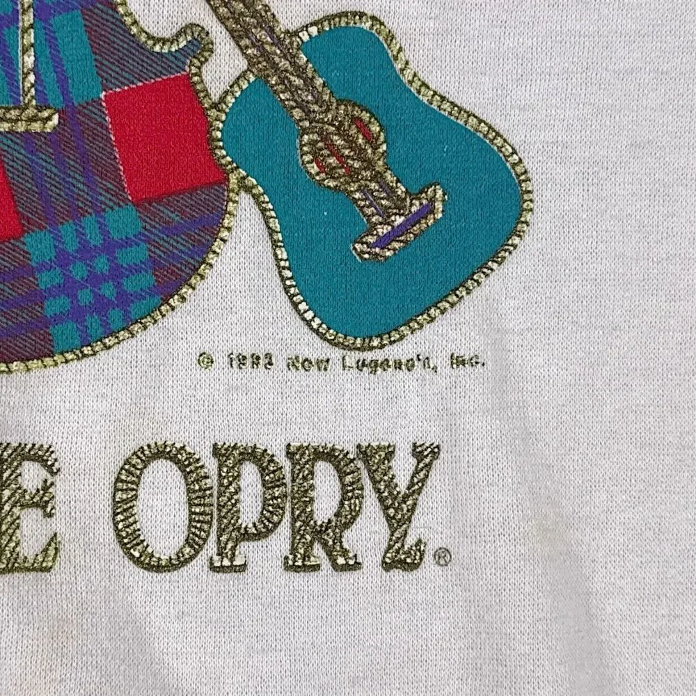 Vintage Grand Ole Opry Collared Sweatshirt Country Music Christmas 90s Sz XL